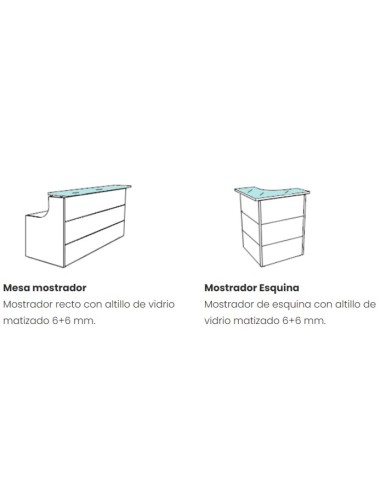 Mostrador - recepción Euro cristal