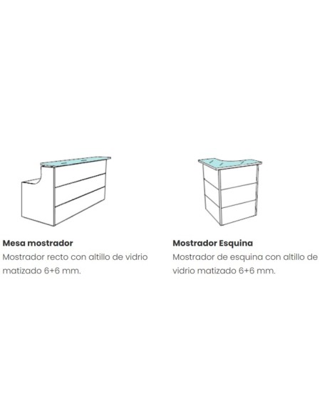 Mostrador - recepción Euro cristal