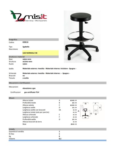 Taburete EOE13