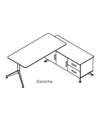 Mesa dirección Sharp con credenza