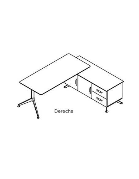 Mesa dirección Sharp con credenza