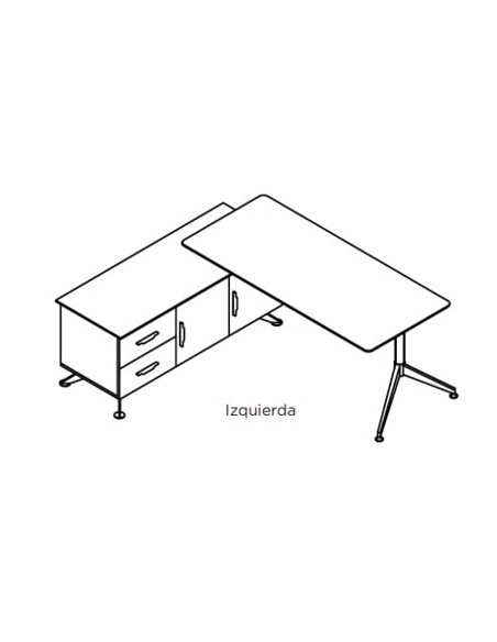Mesa dirección Sharp con credenza