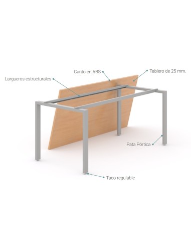Mesa Pórtica con ala