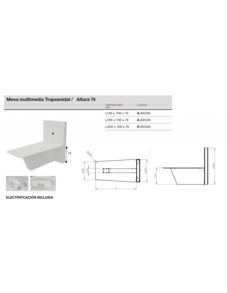 Mesa multimedia
