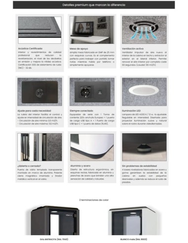 Cabinas insonorizadas Vega