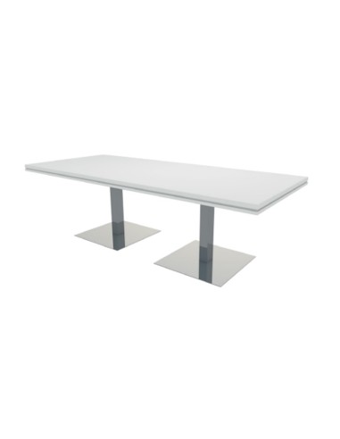 Mesa reunión Colina rectangular bases cuadradas